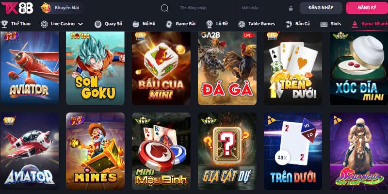 Game Nhanh TX88 - Hình Thức Giải Trí Mới Lạ, Hấp Dẫn - betlivo96.monster
