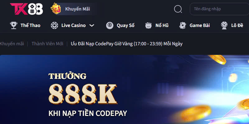 Top 6 Chương Trình Khuyến Mãi TX88 Không Nên Bỏ Lỡ  - betlivo96.monster
